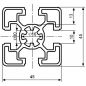 Profil 45x45L, Nut 10