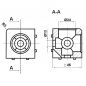 W�rfelverbinder 45x45, Nut 10
